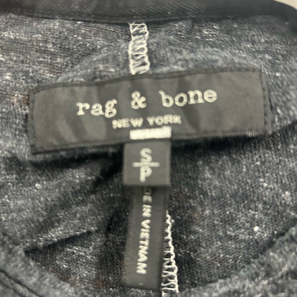 Rag & Bone Dark Gray Wool Blend Long Sleeve Top. Size S - Picture 7 of 8